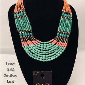 A.N.A used beaded necklace